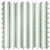 Lace Stripes, Emerald - Motorised Roman Blind